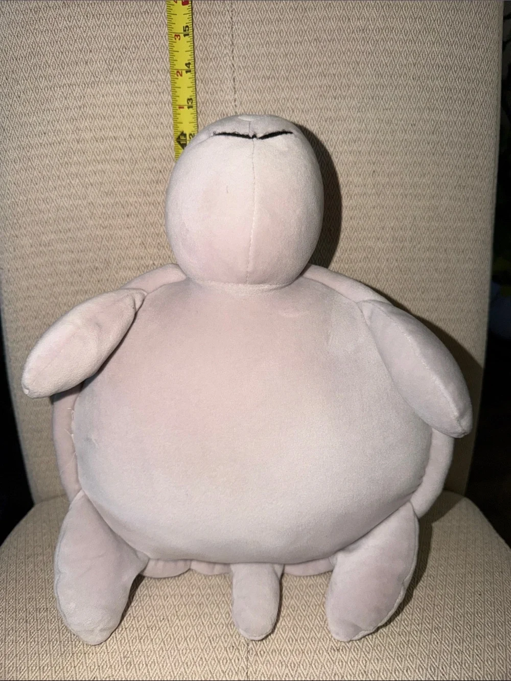 Plush Pastel Turtle Pillow - Soft Mint, Peach, Cream